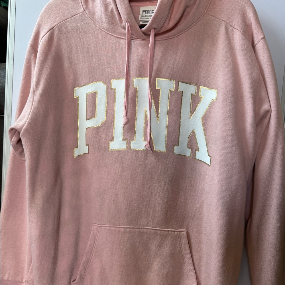PINK Victoria's Secret Women's Pink Hoodie Sweater